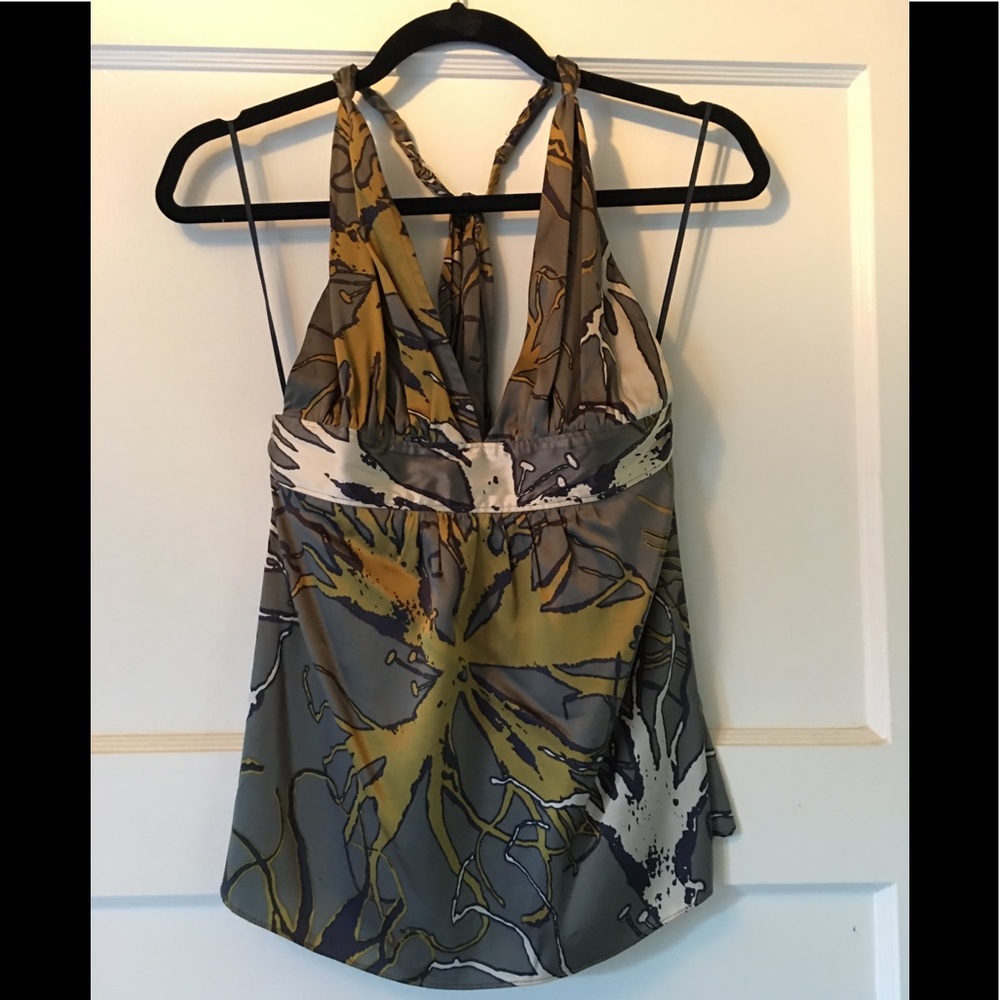 Rock & Republic Silk Print Halter Top, Size 6